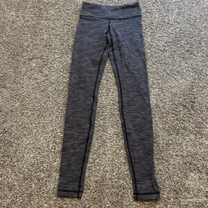 LULULEMON Women's Wunder Under Low-Rise Tight 28" Size 2 In Luon Variegated Knit